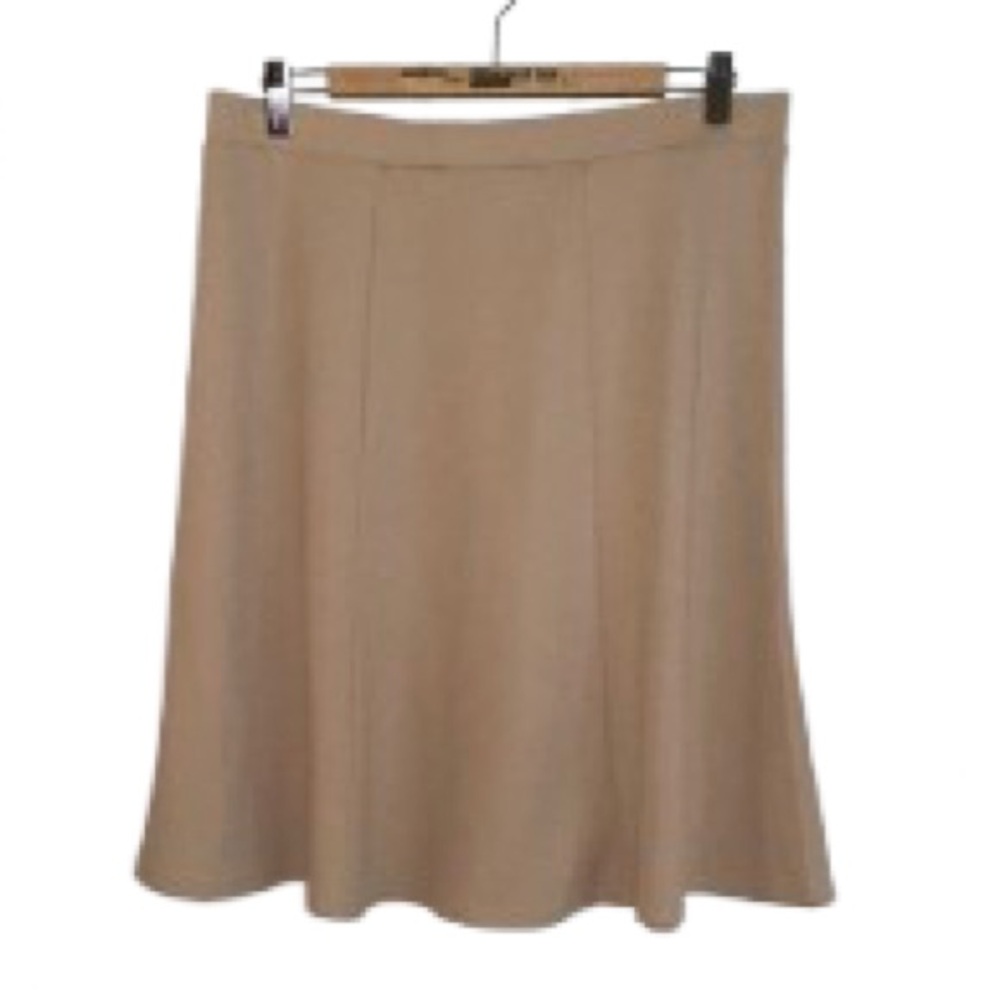 Sami & Jo Neutral Beige A-Line Skirt - Size L